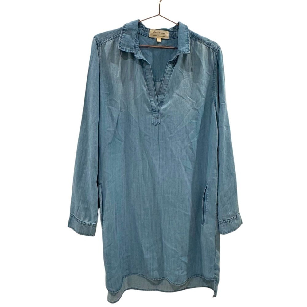 Anthropologie Light Blue Long Sleeve Dress